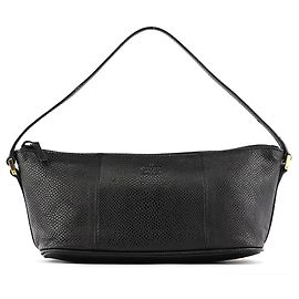 Gucci 250001 Pochette Boat in pelle embossed lucertola nera