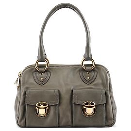 Marc Jacobs Borsa Tote Blake multi-tasche in pelle grigia