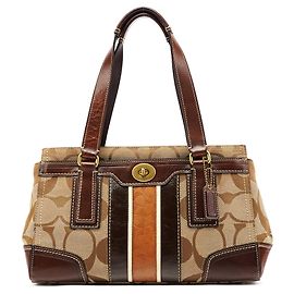 Coach 11620 Borsa Tote Signature Turnlock Beige Tan