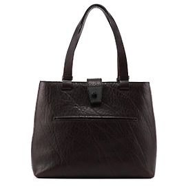 Gucci Tote in pelle marrone con chiusura a girevole 2002