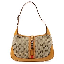 Gucci 001 3735 Borsa a Tracolla GG Jackie Beige Tan