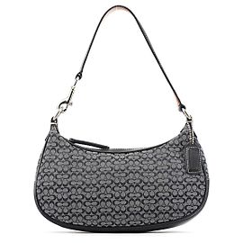 Coach Borsa a tracolla 6623 Grey Signature Canvas