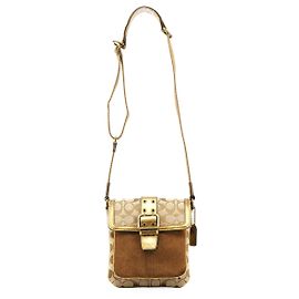 Coach Borsa a tracolla Soho 2004 Beige Gold
