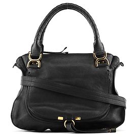 Chloé Borsa Marcie 2-Way in pelle nera