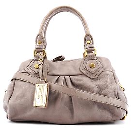Marc by Marc Jacobs Borsa 2-Way Classic Q Baby Groovee in pelle grigia