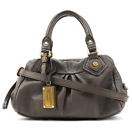 Marc by Marc Jacobs Borsa 2-Way Classic Q Baby Groovee in pelle grigia