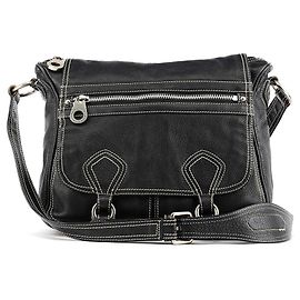 Marc by Marc Jacobs Borsa a tracolla con patta in pelle nera