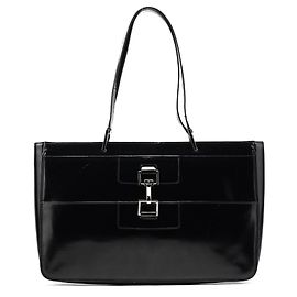 Gucci 002 1133 Borsa tote Jackie in pelle verniciata nera