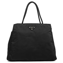 Prada Borsa Tote City B3864 Black Tessuto