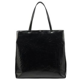 Prada Borsa Tote in pelle Spazzolato embossed nera