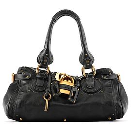Chloé Borsa a tracolla Paddington in pelle nera