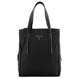 Prada Borsa Tote 1995 in Nylon Tessuto Nappa Nero