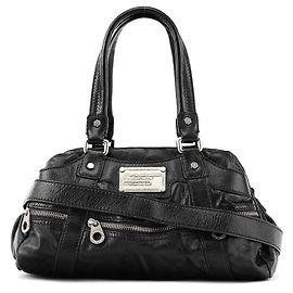 Marc by Marc Jacobs Borsa 2-Way in pelle nera multi-tasche