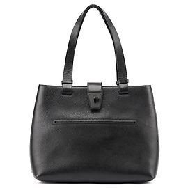 Gucci Borsa Tote 2002 in pelle nera con chiusura a rotazione