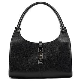 Gucci 002 1068 Borsa a tracolla Jackie in pelle nera