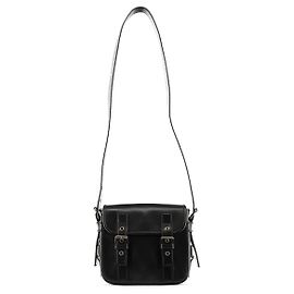 Yves Saint Laurent Borsa a tracolla con cintura in pelle di vitello nera