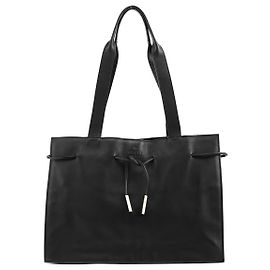 Gucci 002 1053 Borsa tote in pelle nera con coulisse