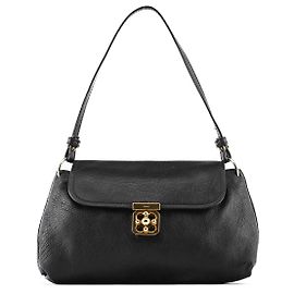 Chloé Mini borsa a tracolla Elsie in pelle nera