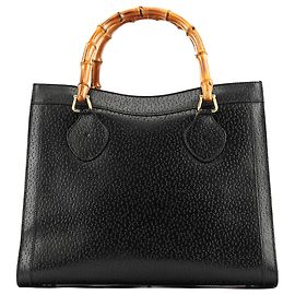 Gucci 035694 Borsa tote Diana Bamboo in pelle nera