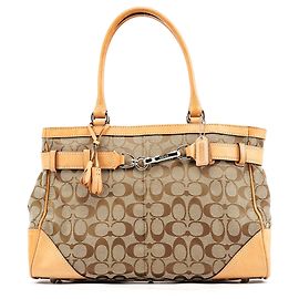 Coach Borsa Tote Signature F08K07 Beige Tan