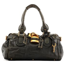 Chloé Borsa a tracolla Paddington in pelle verde scuro
