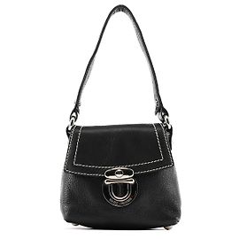 Marc Jacobs Kleine schwarze Ledertasche