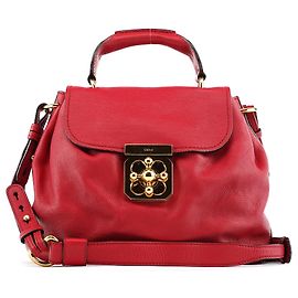 Chloé Borsa a tracolla 2-Way Elsie in pelle rossa