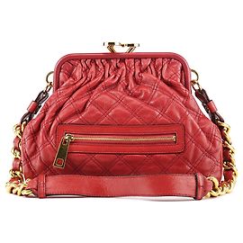 Marc Jacobs Borsa a tracolla Little Stam in pelle trapuntata rossa