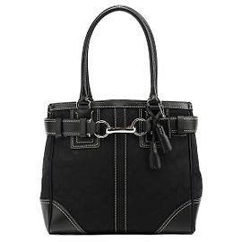 Coach 10247 Borsa Tote Hamptons Signature nera