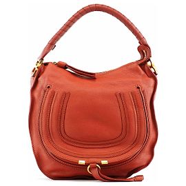 Chloé Borsa a tracolla Marcie in pelle rosso pallido
