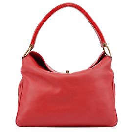 Miu Miu Borsa Hobo in vitello rosso con chiusura a rotazione Fall 2003