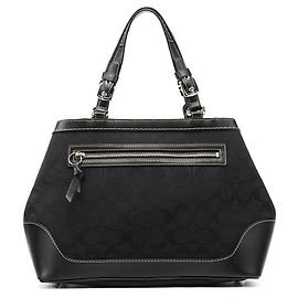 Coach Borsa Tote 6830 Black Signature Canvas
