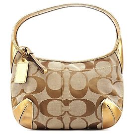 Coach 11599 Borsa a Tracolla Ergo Hobo Beige Gold