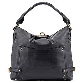 Chloé Borsa a tracolla Paddington in lambskin nero