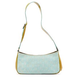 Gucci 001 4152 Borsa a Tracolla GG Azzurro e Giallo