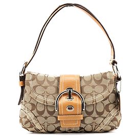 Coach 10602 Borsa a spalla Soho Signature Beige Tan