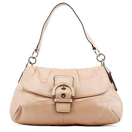 Coach Borsa a tracolla Soho in pelle beige F17217