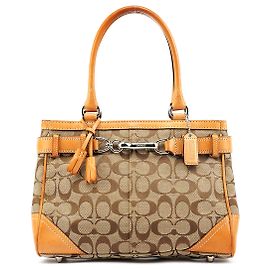 Coach Borsa Tote Hamptons Signature 8K06 Beige Tan