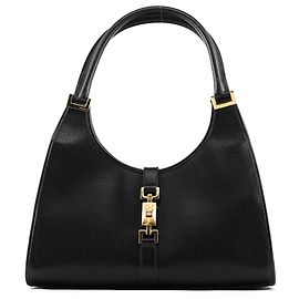 Gucci 002 1067 Borsa a tracolla Jackie in pelle nera
