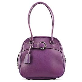 Prada Borsa Bowling in pelle viola Primavera 2000