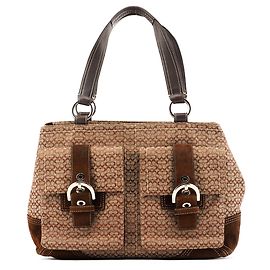 Coach 6427 Borsa Tote Soho Signature Beige Brown