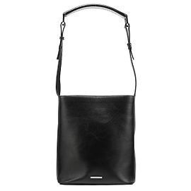 Gucci 001 4286 Borsa a secchiello a tracolla in pelle di vitello nera