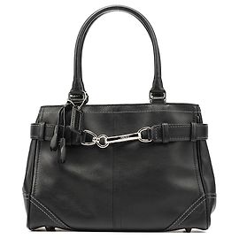 Coach Borsa Tote Hampton in pelle nera F08A70