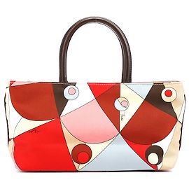 Emilio Pucci Borsa Tote con stampa geometrica astratta multicolore