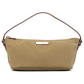 Gucci 039 1103 Khaki Canvas Boat Pochette