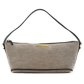 Gucci 07198 Beige Canvas Boat Pochette