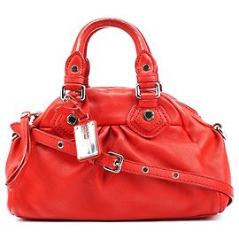 Marc by Marc Jacobs Borsa 2-Way Classic Q Baby Groovee in pelle rossa