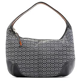 Coach Borsa a tracolla Hobo Signature 6618 Grey Black
