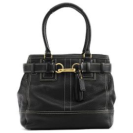 Coach 10214 Borsa tote Hamptons in pelle nera