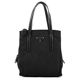 Prada Borsa Tote 1995 in nylon Tessuto Nappa nera